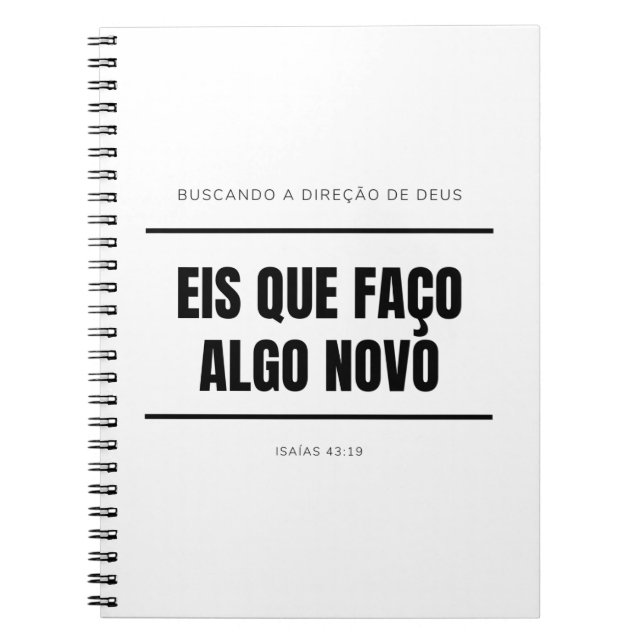 Espiral Profetizando - caderno personalizado (Frente)