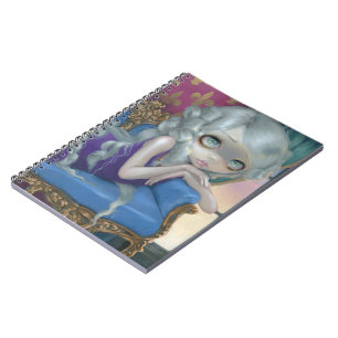 Espiral "Rapunzel" no caderno crepuscular