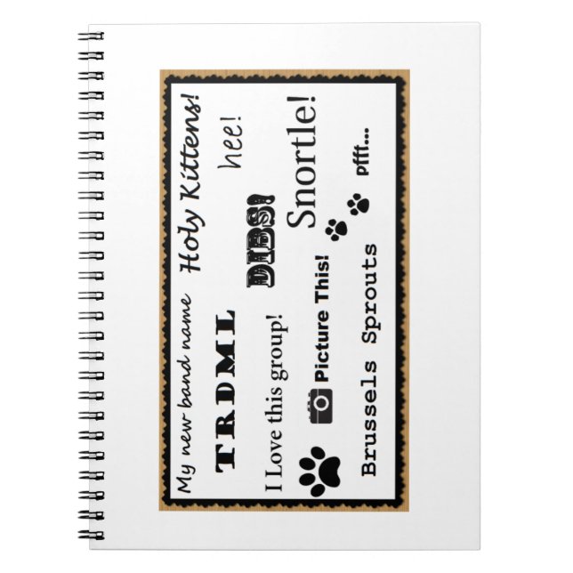 Espiral Represente isto! caderno (Frente)