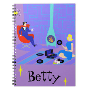 Espiral Retro nivelando em casa o caderno