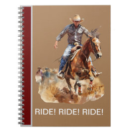 Espiral RIDE! RIDE! RIDE! O caderno de cowboy em cobrir ma