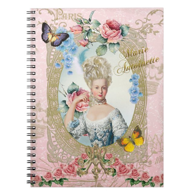 Espiral Rosa de Marie Antoinette do caderno de Versalhes (Frente)
