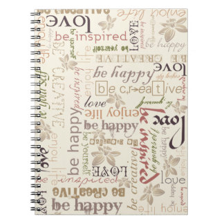 Espiral "Seja caderno do vintage"