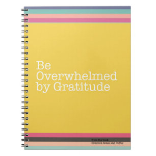 Espiral Seja oprimido pelo caderno da gratitude