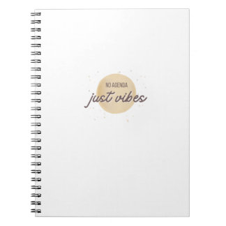 Espiral Sem Agenda, Apenas Vibes | Caderno Divertido para