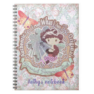 Espiral Sinais de Escorpião. Personalizado. caderno