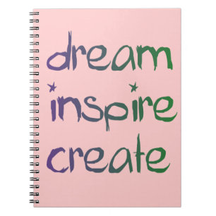 Espiral Sonhe, inspire, criar o caderno