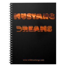Espiral Sonhos do mustang - caderno da foto (80 páginas