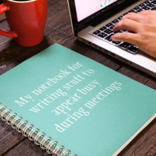 Espiral Trabalho Divertido Humor do Escritório Meu Caderno