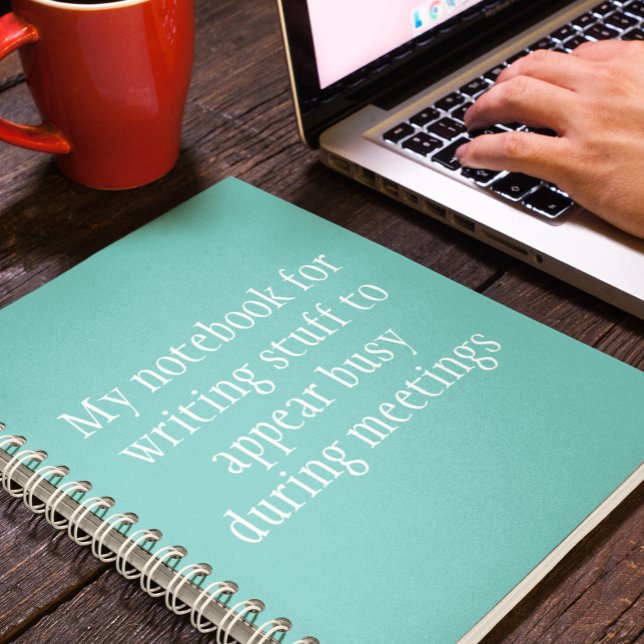 Espiral Trabalho Divertido Humor do Escritório Meu Caderno (Criador carregado)