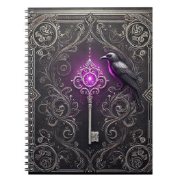 Espiral Um bom design de caderno no estilo gótico com um r