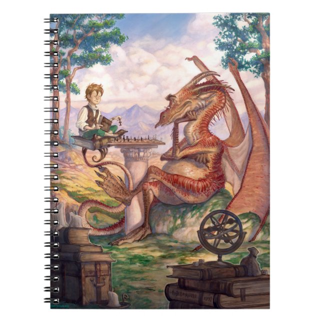 Espiral "Uma Tarde Dourada" Caderno Clássico (Frente)