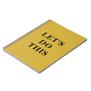 Espiral Vamos Fazer Isso - Caderno Clássico Dourado Metáli