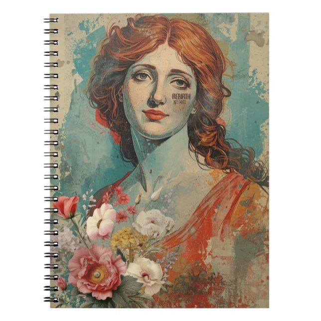 Espiral Vênus + Renascimento Sandro Botticelli Caderno (Frente)
