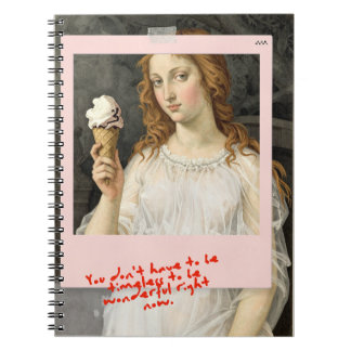Espiral Vênus + Sorvete Sandro Botticelli Caderno