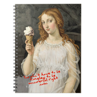Espiral Vênus + Sorvete Sandro Botticelli Caderno
