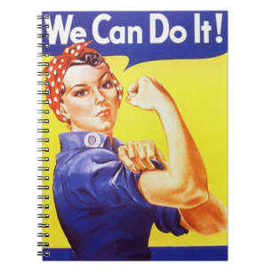Espiral Vintage Rosie do caderno o rebitador que nós