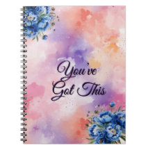 Você Consegue – Caderno Floral Motivacional