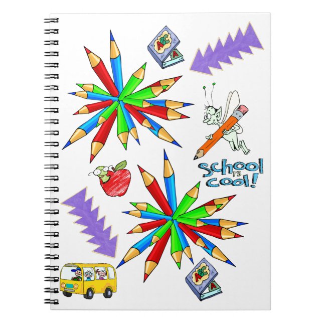 Espiral Voltar às Aulas é Legal Caderno (Frente)