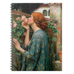 Espiral Waterhouse a alma do caderno do rosa