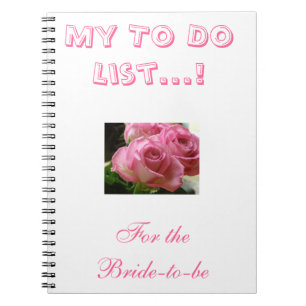 Espiral wedding para fazer o caderno da lista