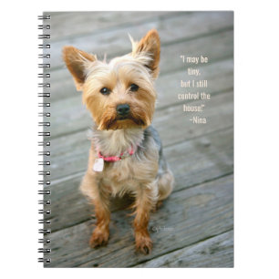 Espiral yorkshire terrier caderno do jjhelene de "Nina" -