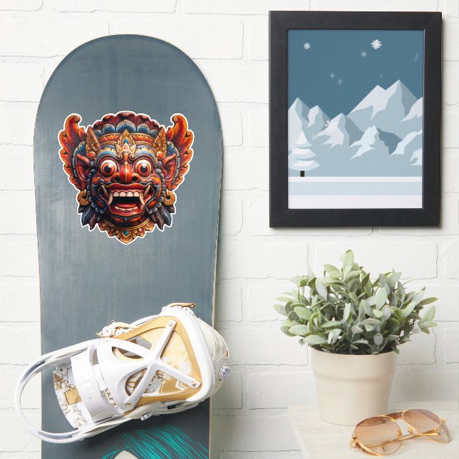 Espírito Balinês Barong Adesivo - Natural (Prancha de snowboard)