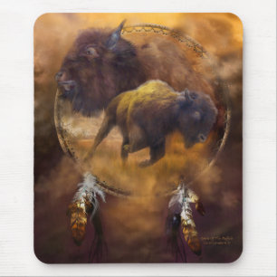 Espírito da arte Mousepad do búfalo de Brown