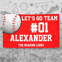 Espírito da Equipe Branca de Baseball Vermelho