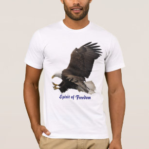 ESPÍRITO DA LIBERDADE DE T-Shirt Selvagem Bald Eag