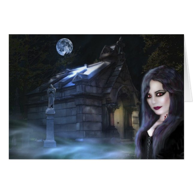 Espírito da noite, cartão (Frente Horizontal)