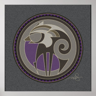 Espírito Da Poster De Fundo Da cinza De Lobo