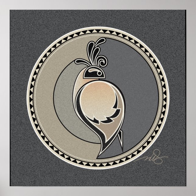 Espírito Da Poster De Fundo Da cinza De Quail (Frente)