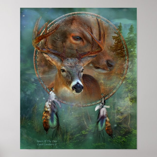Espírito Da Série Dream Catcher Do Deer Poster (Frente)