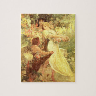 Espírito de Alphonse Mucha do quebra-cabeça do