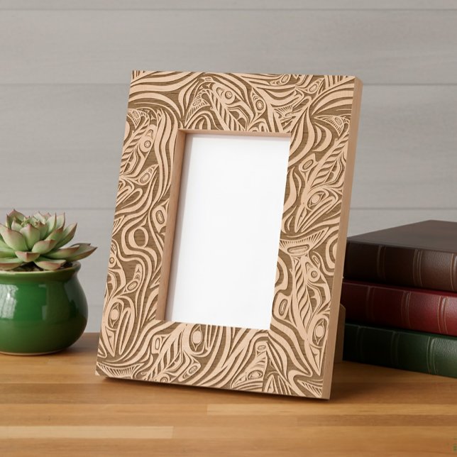 Espírito de Arte Salmão Haida Pacífico Noroeste Na (Criador carregado)