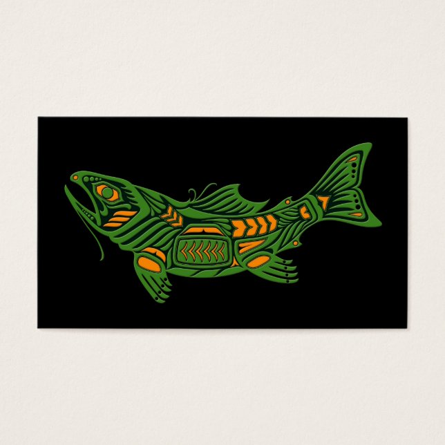 Espírito de Haida Verde Peixe Preto (Frente)