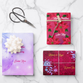 Espírito de Natal Feliz, Rosa Azul e Azul
