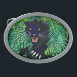 Espírito de Pantera Negra da Selva<br><div class="desc">Pantera Negra Lindo saindo da Vegetação Densa de uma Rainforeste,  com suas garras para fora,  como um Espírito Escuro da Selva. Ilustração vetorial de Copyright BluedarkArt.</div>