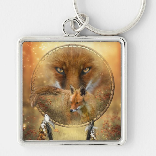 Espírito do chaveiro da arte do Fox vermelho (Frente)