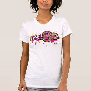 "Espírito dos anos 80" camiseta feminina com logot
