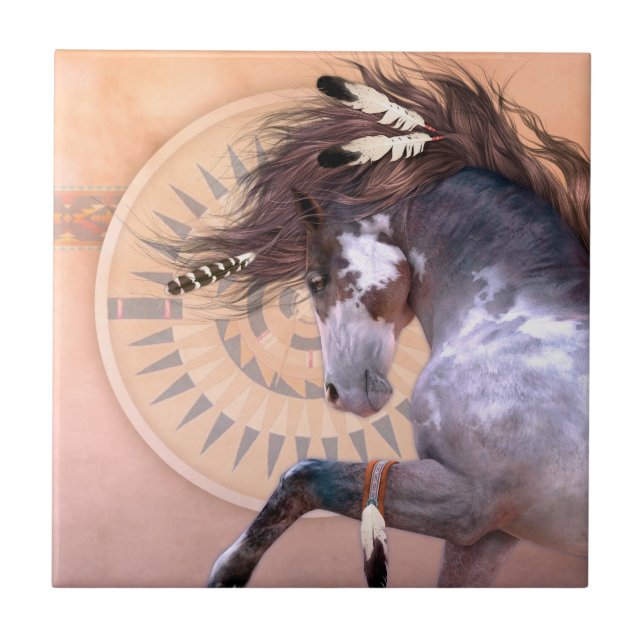 Espírito nativo mim azulejo da arte (Frente)