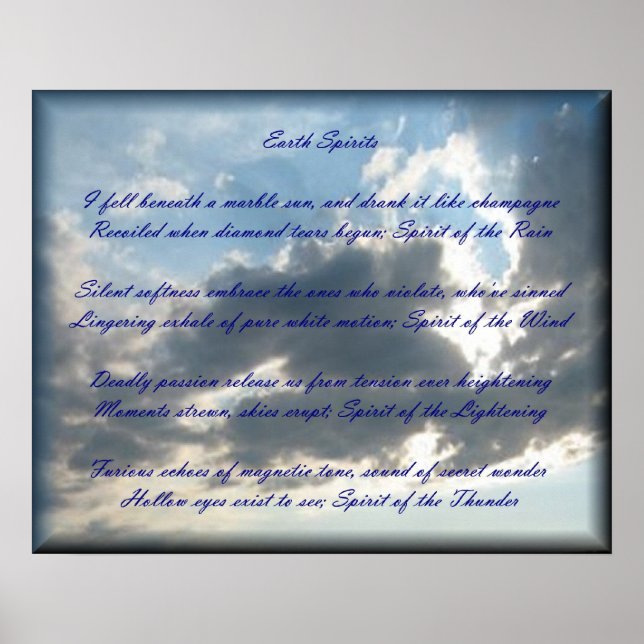 "Espíritos da Terra" Poster (Frente)