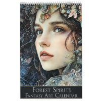 Espíritos Florestais: Calendário de Arte Fantasia