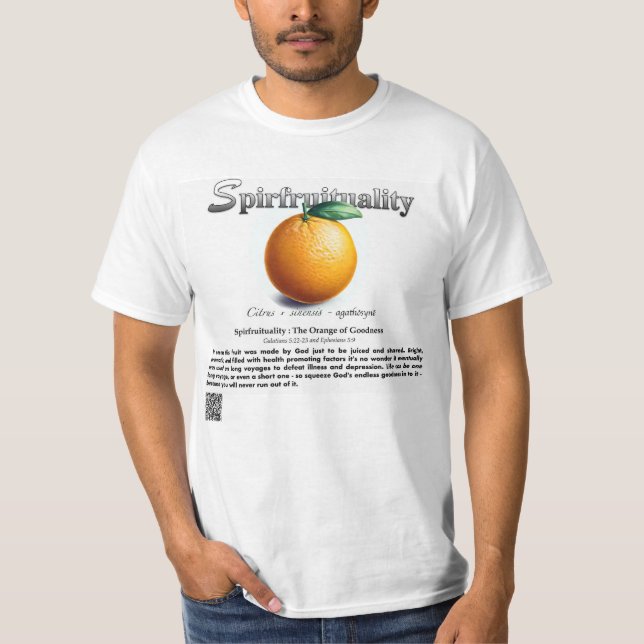 Espiritualidade: A Laranja da Bondade Camiseta (Frente)