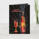 Espirrando o cartão de aniversário do 80 do vinho<br><div class="desc">Espirrando o vinho e as bolhas fazem este cartão de aniversário travamento a extremamente especial e olho</div>