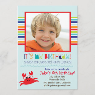 Espirrando o convite de aniversário do verão do