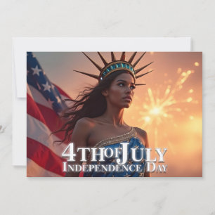 Esplêndido Design de 4 de julho - Fireworks & Free