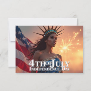 Esplêndido Design de 4 de julho - Fireworks & Free