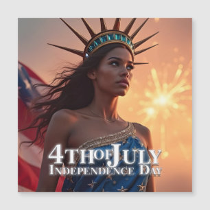Esplêndido Design de 4 de julho - Fireworks & Free